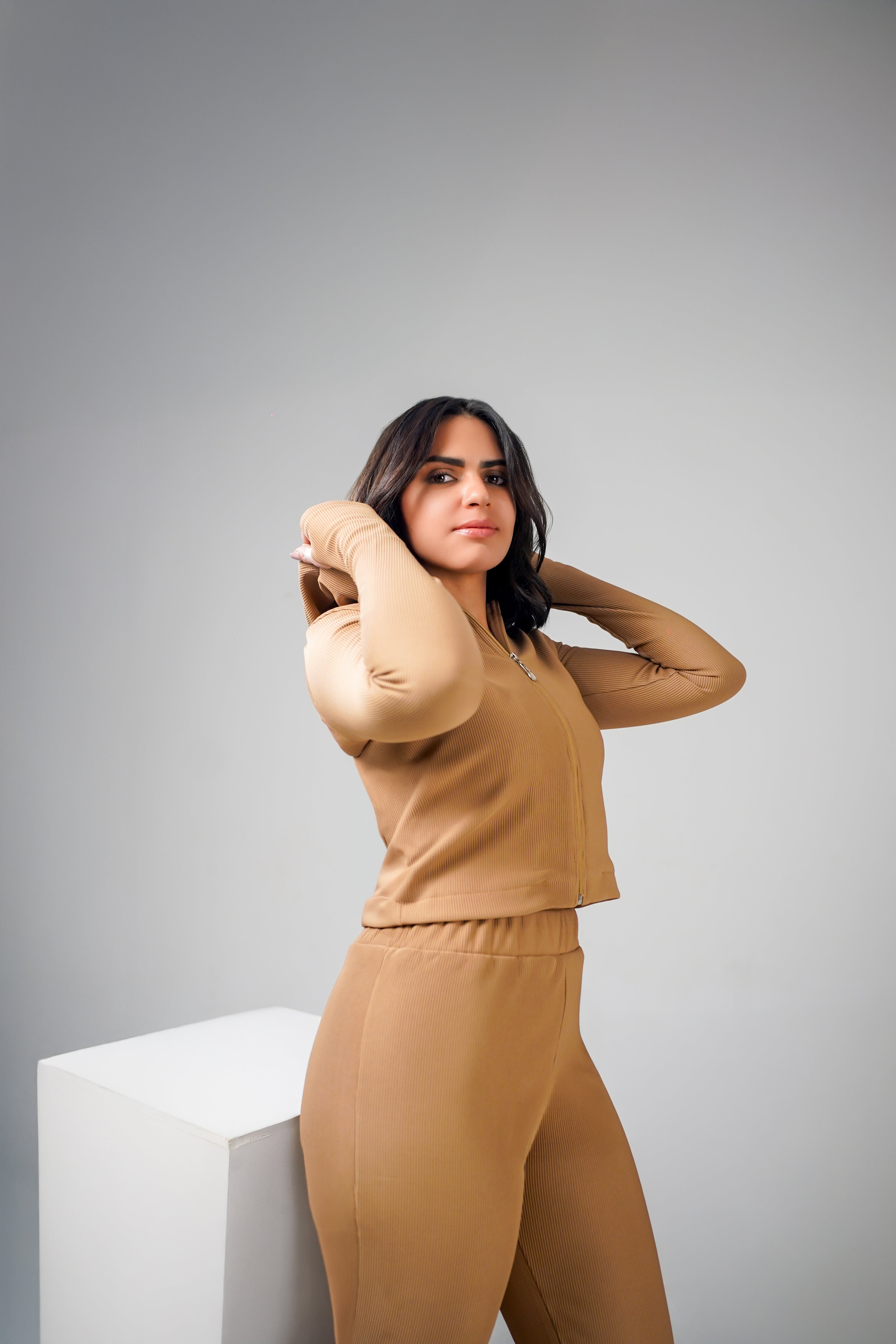 Solen Ribbed Full-Zip Jacket