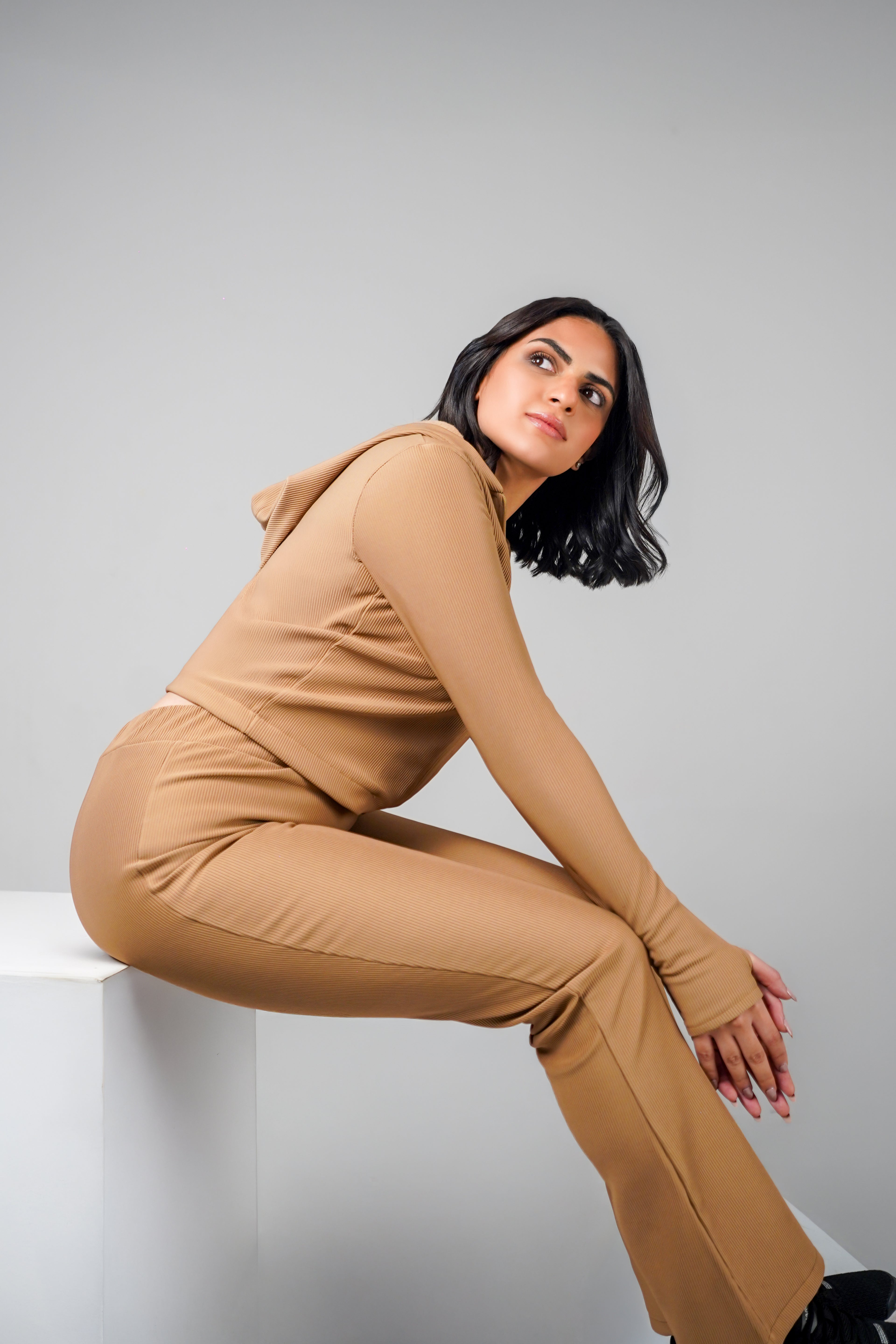 Solen Ribbed Full-Zip Jacket